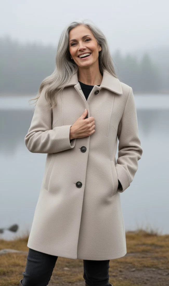 Modavera - Elegant Wool Coat