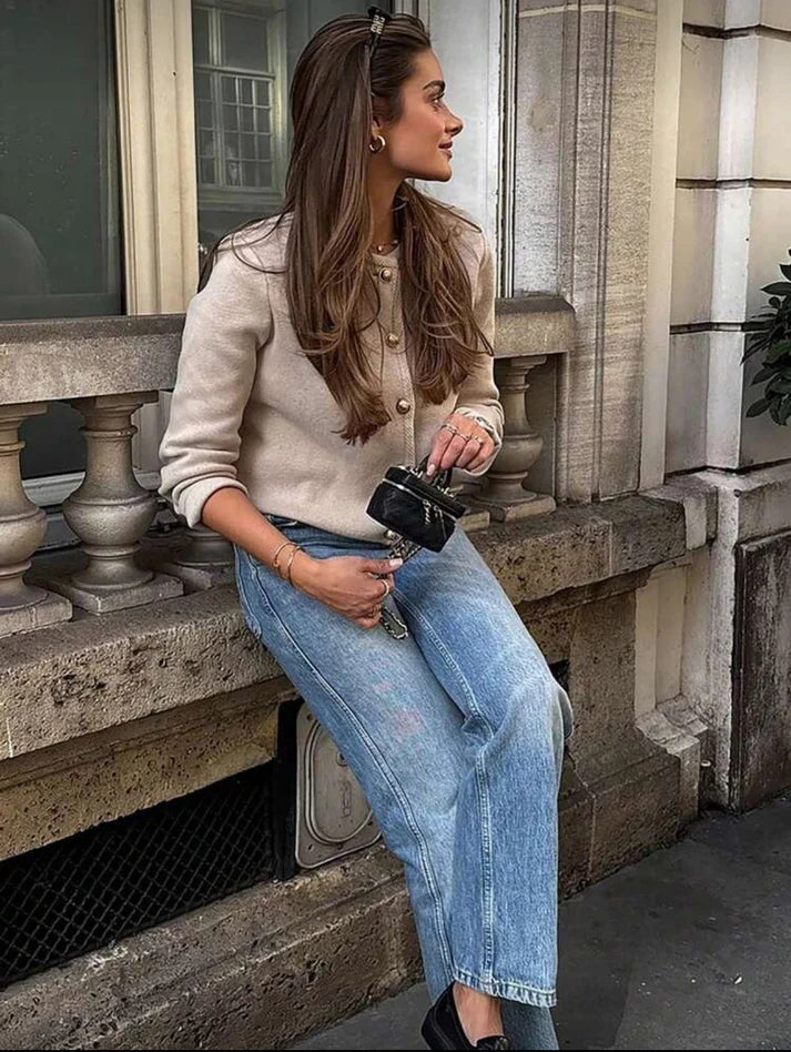 Alma | Simple Knitted Cardigan