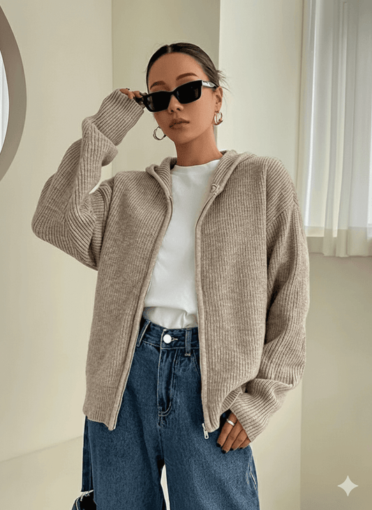 Warmth & Whispers — Autumn Cardigan Hoodie