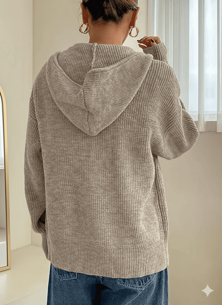 Warmth & Whispers — Autumn Cardigan Hoodie