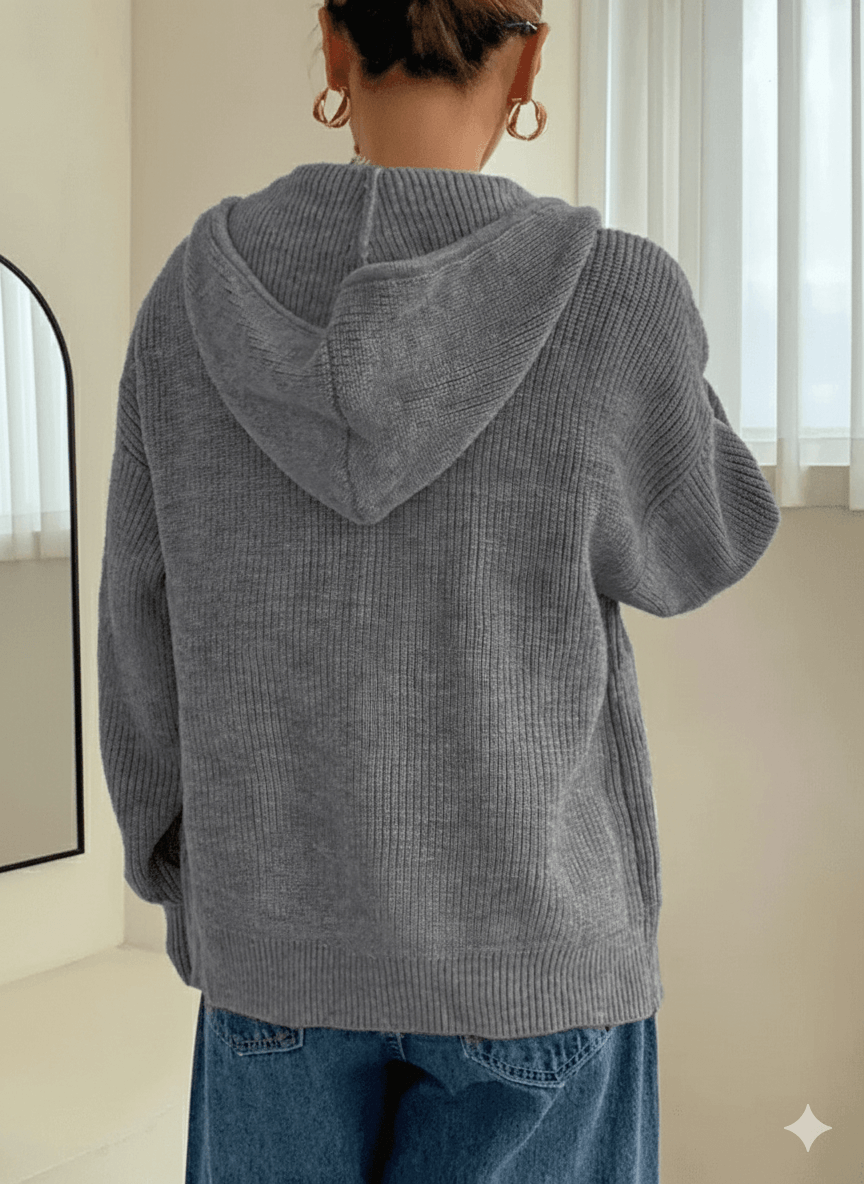 Warmth & Whispers — Autumn Cardigan Hoodie