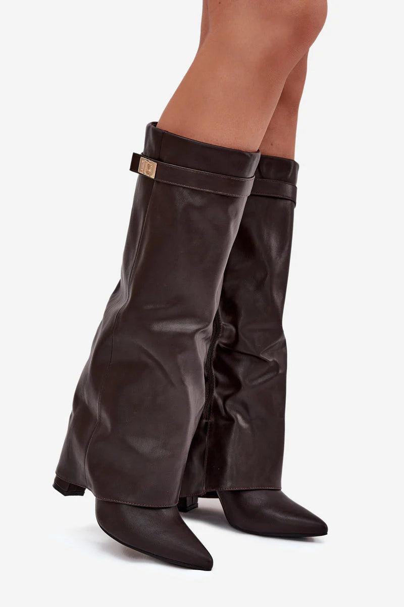 FOX - Suede Slouchy Knee-High Boots
