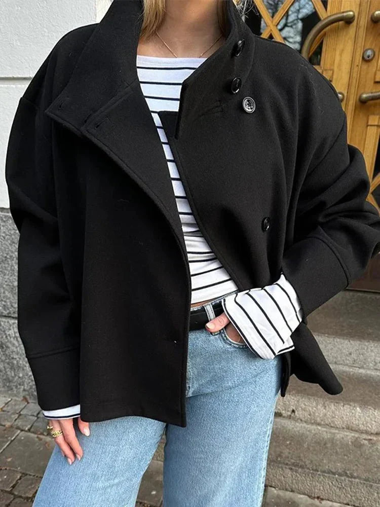 Rosalia Elegant High-Collar Jacket